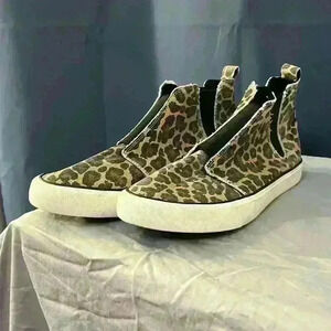 Gypsy Jazz Frankie Leopard Print Distressed Bootie